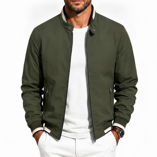 Men’s Stand Collar Bomber Jacket
