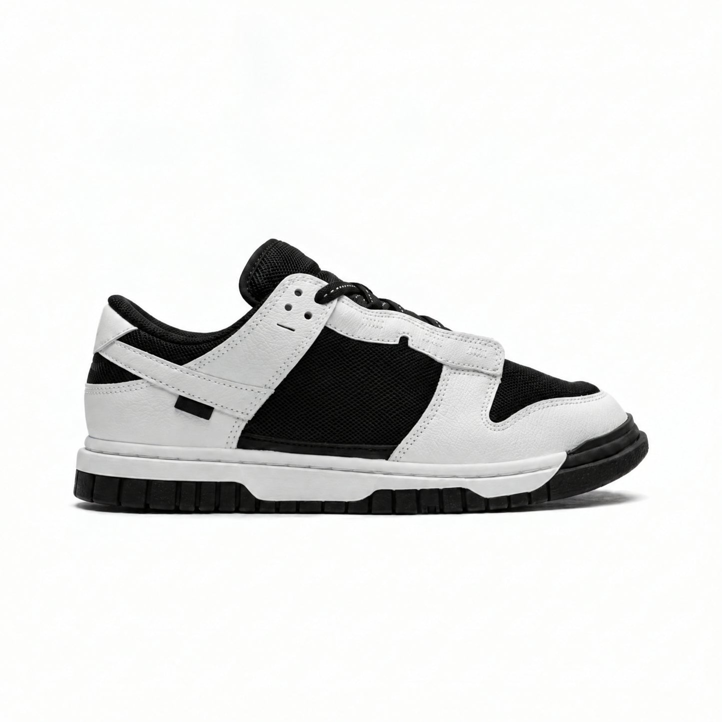 Two-Tone Leather Low-Top Casual Sneakers