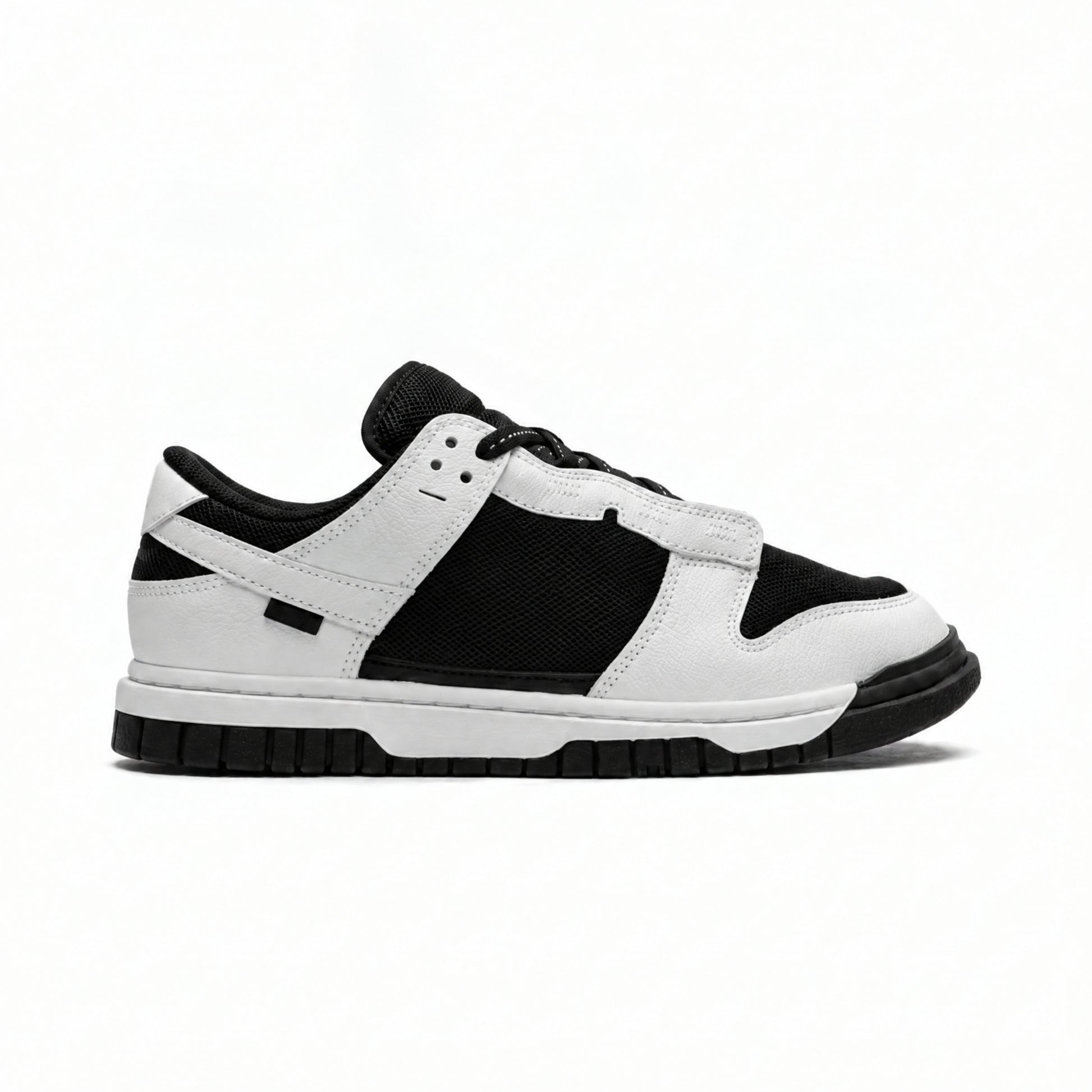 Two-Tone Leather Low-Top Casual Sneakers
