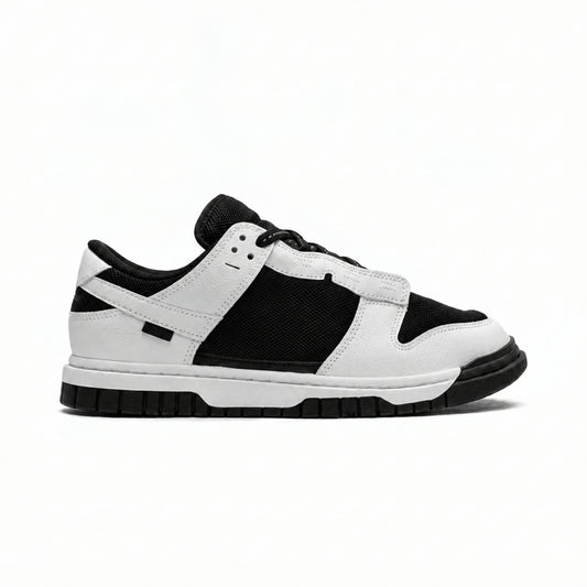 Two-Tone Leather Low-Top Casual Sneakers