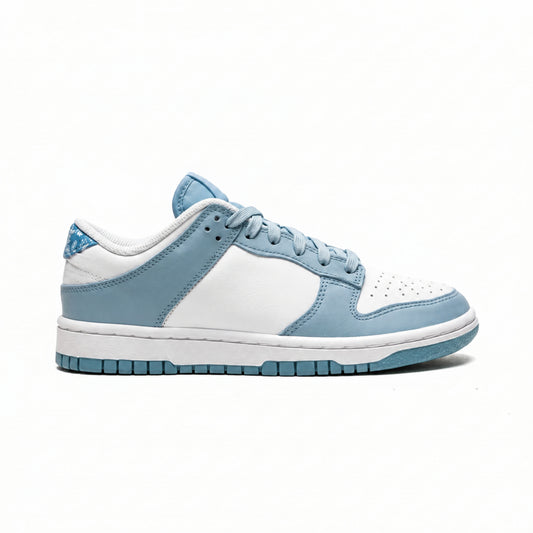 Two-Tone Low-Top Casual Sneaker with Patterned Accents