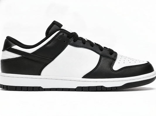 Two-Tone Low-Top Lifestyle Sneakers - Black and White