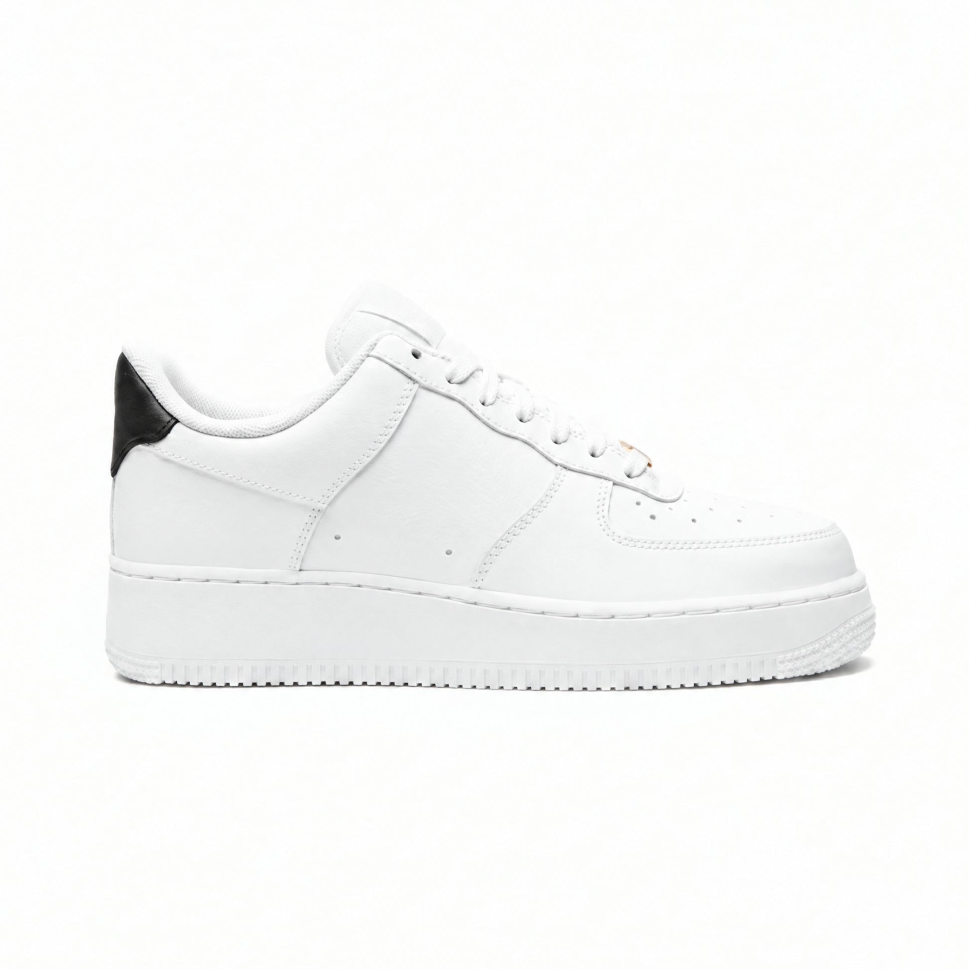 White Black Gold Casual Lifestyle Sneakers