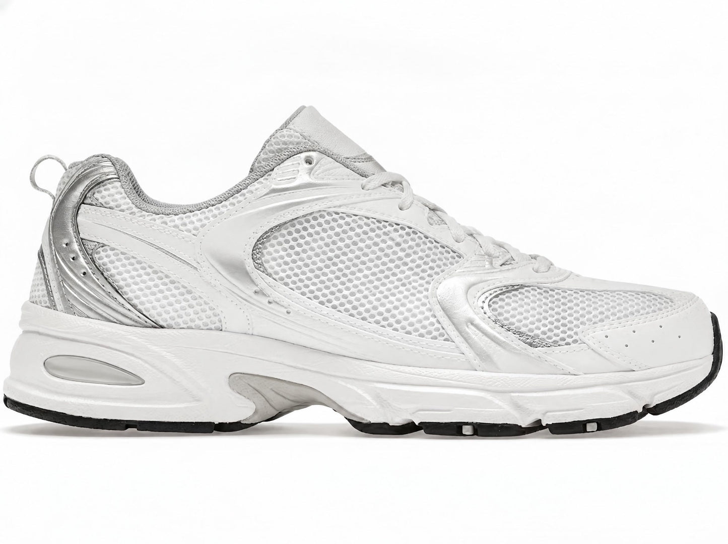 White Retro Lifestyle Sneakers