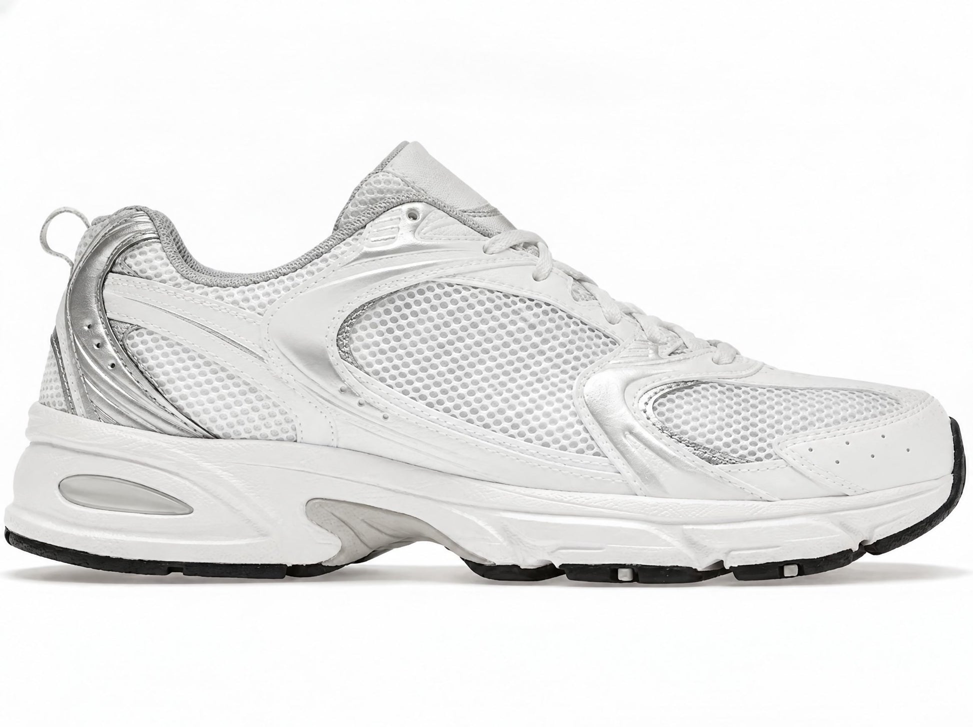 White Retro Lifestyle Sneakers