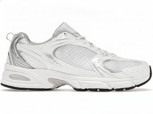 White Retro Lifestyle Sneakers